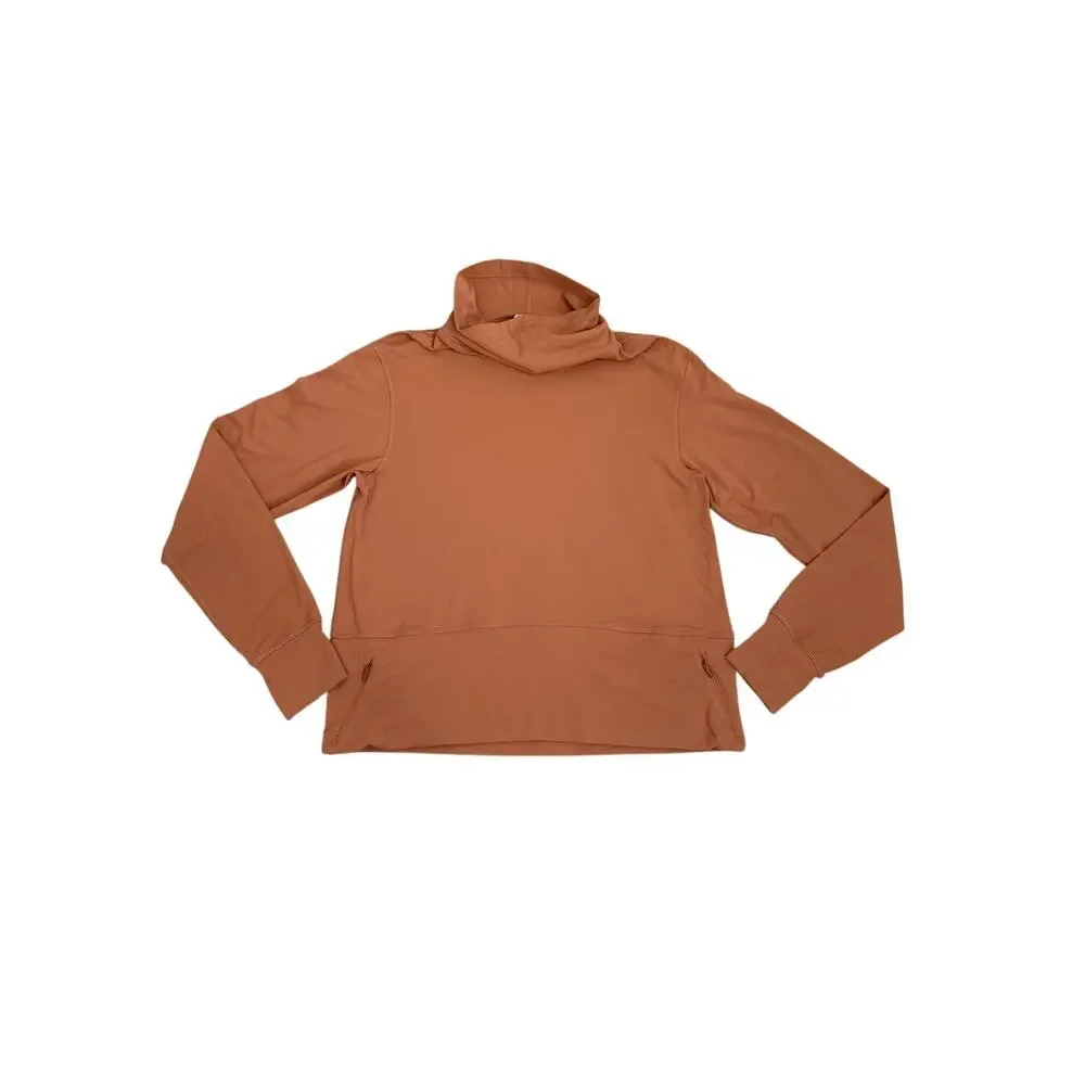 Lululemon Coral Ready to Rulu Pullover Long Sleeve Turtleneck Shirt Size 4